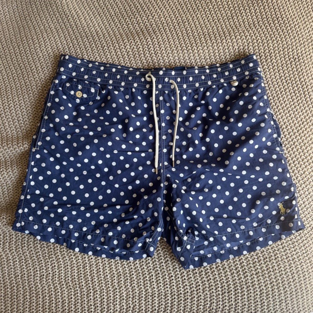 Polo Ralph Lauren - Navy Polka Dot Swim Shorts